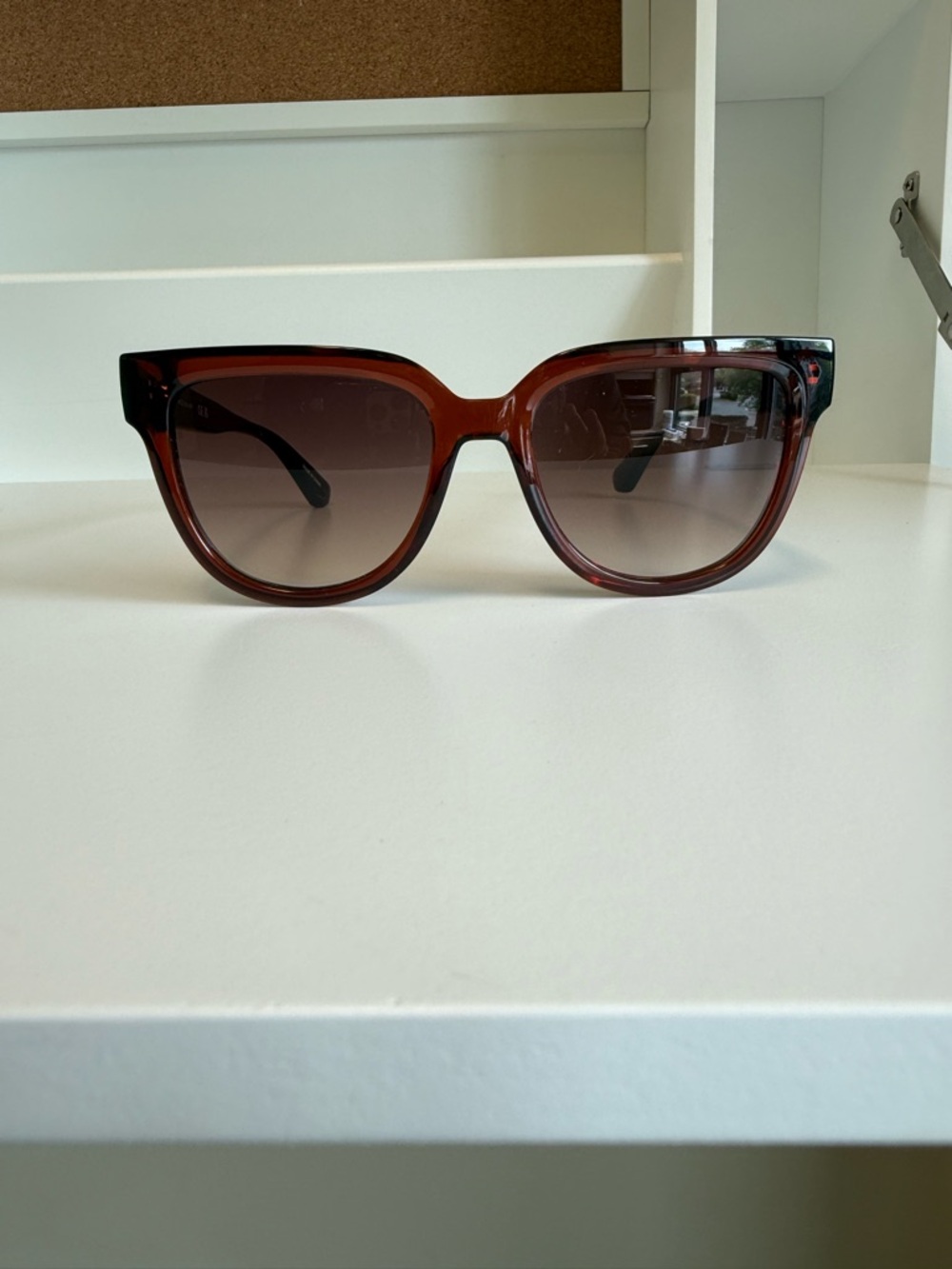 Longchamp Women's Sunglasses: Brown Frame, Brown Gradient Lenses, NEW - Picture 3 of 11